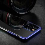 Clear Color Case Gel TPU Electroplating frame Cover for Samsung Galaxy A22 4G red - Image 2