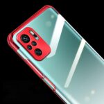 Clear Color Case Gel TPU Electroplating frame Cover for Xiaomi Redmi Note 10 5G / Poco M3 Pro blue - Image 2