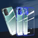 Clear Color Case Gel TPU Electroplating frame Cover for Xiaomi Redmi Note 10 5G / Poco M3 Pro blue - Image 8