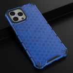 Honeycomb Case armor cover with TPU Bumper for iPhone 13 Pro Max blue - Image 14