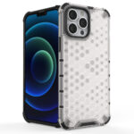 Honeycomb Case armor cover with TPU Bumper for iPhone 13 Pro Max blue - Image 3
