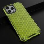 Honeycomb Case armor cover with TPU Bumper for iPhone 13 Pro Max green - Image 14
