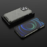 Honeycomb Case armor cover with TPU Bumper for iPhone 13 Pro Max black - Image 13