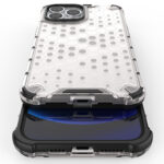 Honeycomb Case armor cover with TPU Bumper for iPhone 13 Pro Max black - Image 10