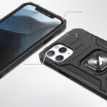Wozinsky Ring Armor Case Kickstand Tough Rugged Cover for iPhone 13 Pro rose - Image 2