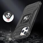 Wozinsky Ring Armor Case Kickstand Tough Rugged Cover for iPhone 13 mini silver - Image 7